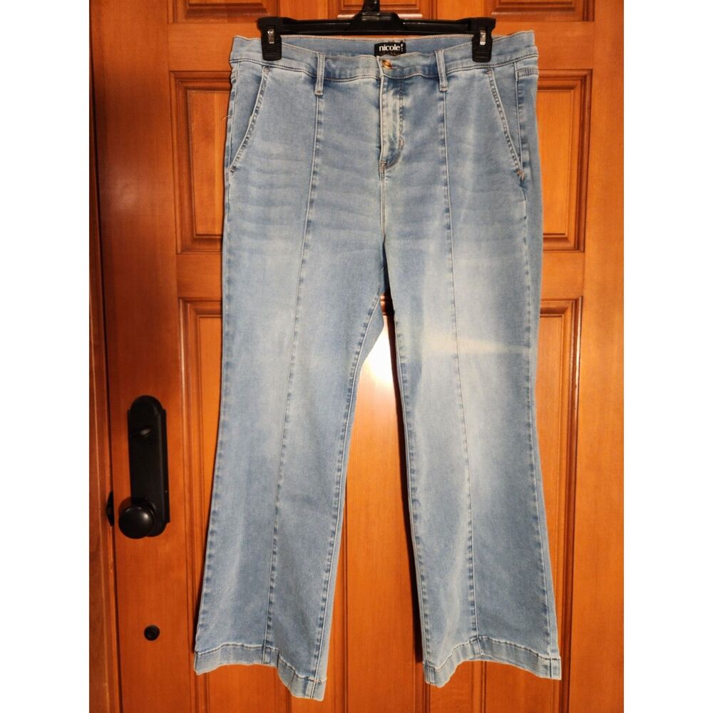 Nicole by Nicole Miller Jeans Relaxed Boot High Rise Ctr Seam Size 18W Petite